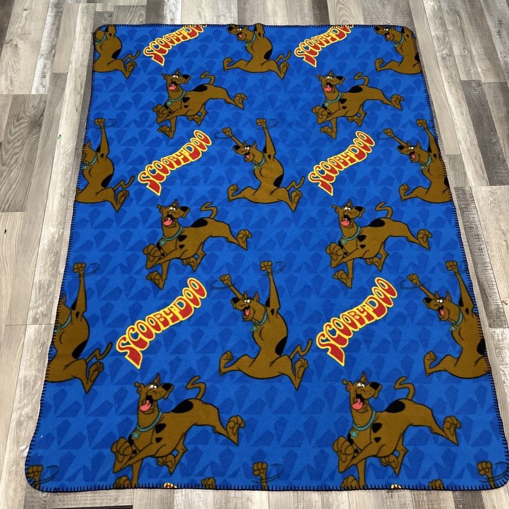 Scooby-Doo Fleece Blanket 63 x 46 In Vintage Hanna-Barbera *See Description*